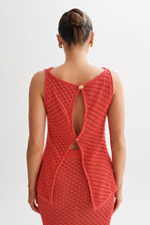 Guiliana Sleeveless Knit Top - Pomegranate